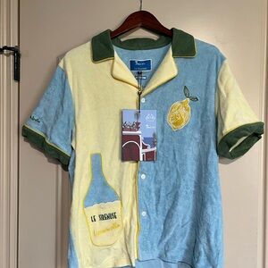 Tombolo Lemocello terrycloth shirt